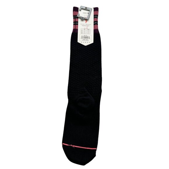 Stance Molten Tall boot socks womens combed cotton black sz small new - Picture 2 of 9